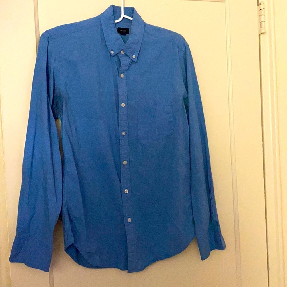 J crew blue button down size: S